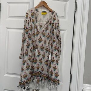 Roller Rabbit Floral metallic blouse